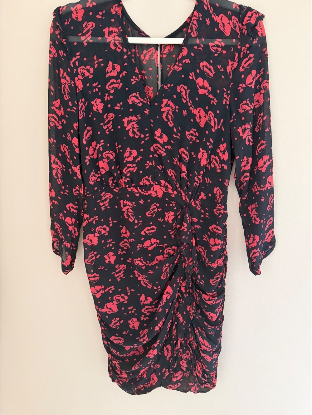 6 All Saints black & red dress